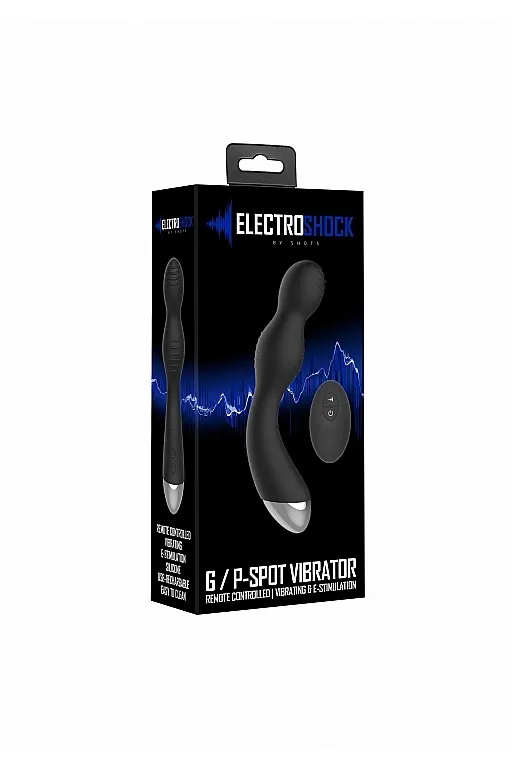 вибромассажер для точки g с электростимуляцией и пультом управления e-stim g/p-spot vibrator в Москве