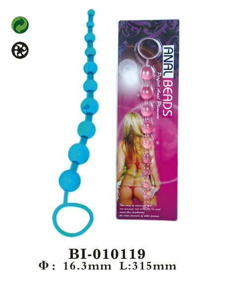 анальная цепочка розовая bi-010119 в Москве