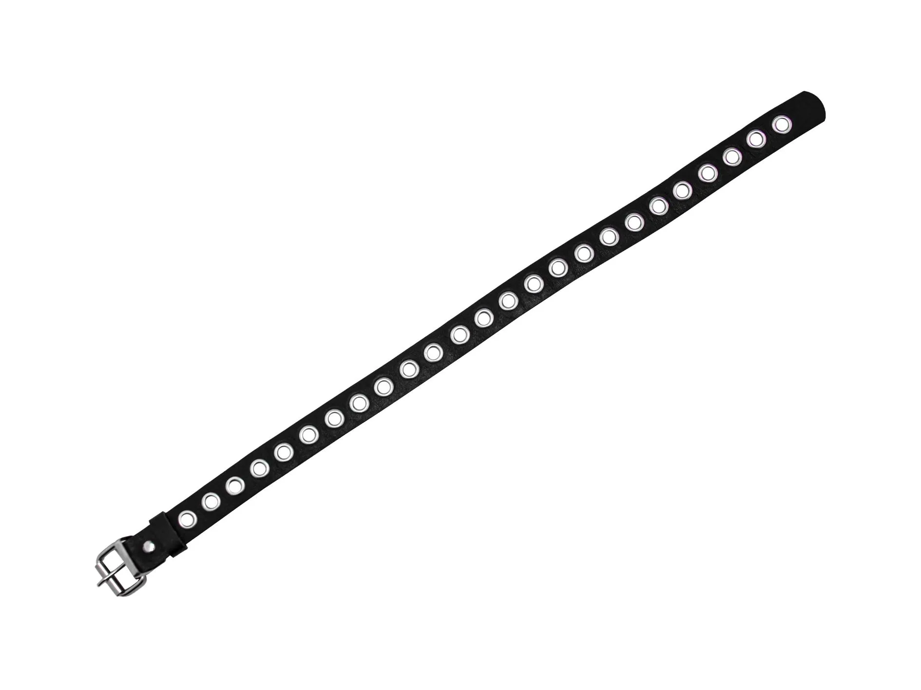 ошейник pinkrabbit с люверсами, чёрный в Москве