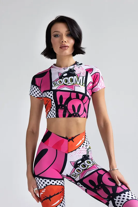 Кроп-топ PinkRabbit BOOM!