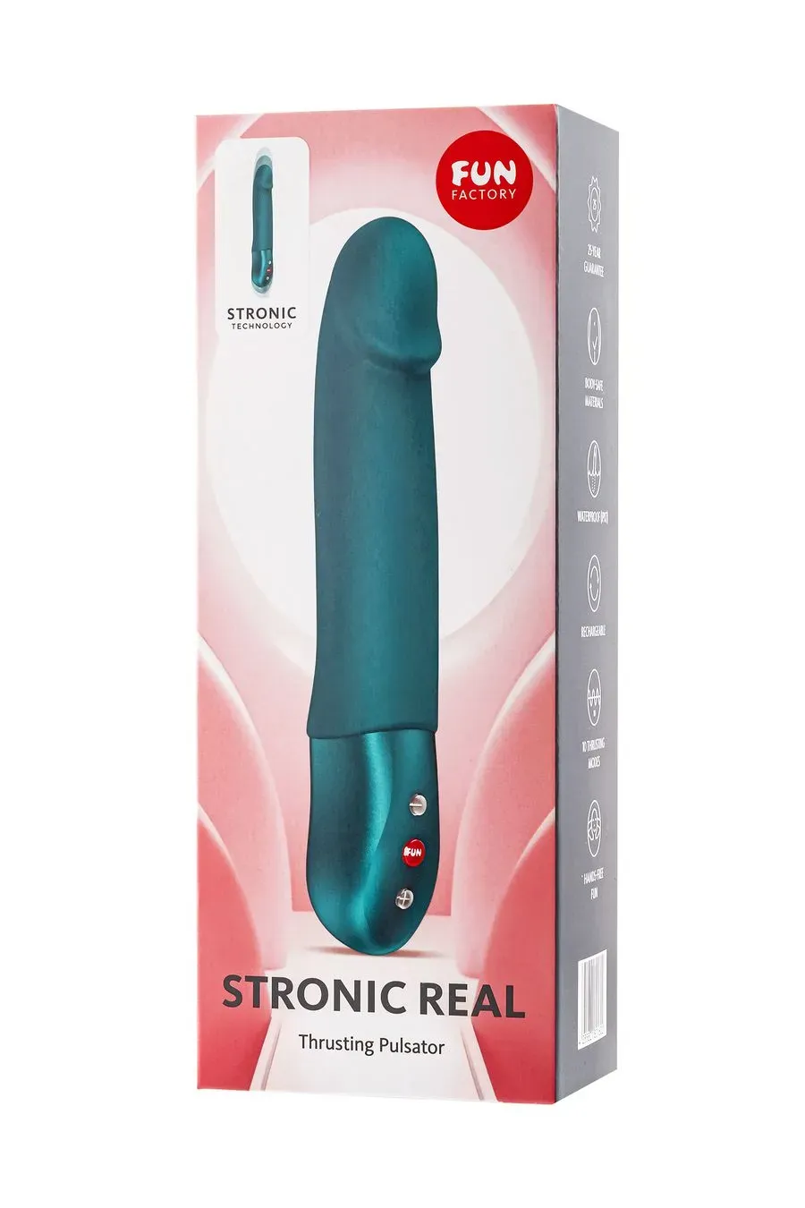 пульсатор fun factory stronic real, силикон, зеленый, 20,5 см в Москве