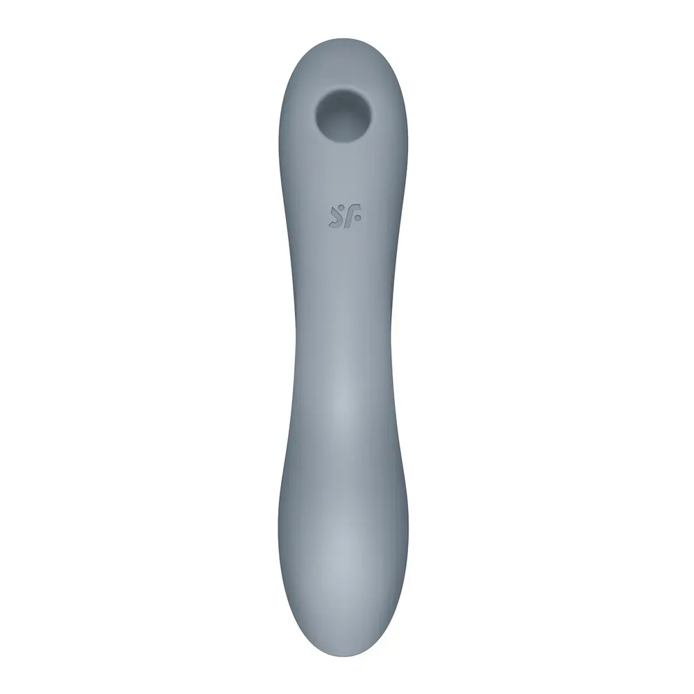 вакуум-волновой бесконтактный стимулятор клитора satisfyer curvy trinity 3, серый в Москве