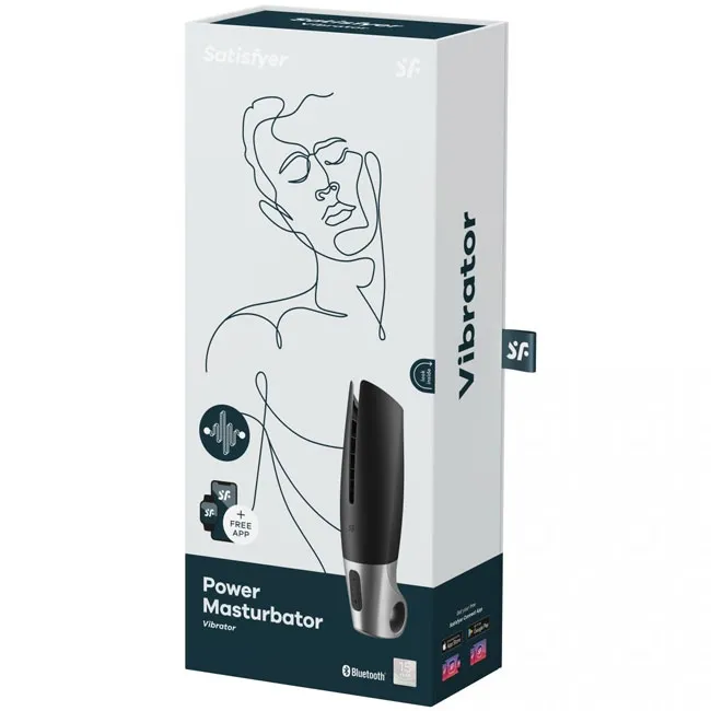 Мастурбатор Satisfyer Power Masturbator Black Silver 037332SA