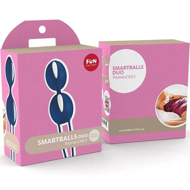 вагинальные шарики fun factory smartballs duo, синие в Москве