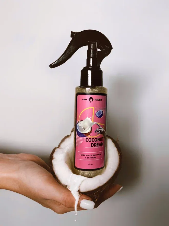 масло сухое с шиммером для тела “coconut dream”, 100 мл в Москве