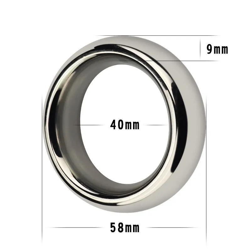 кольцо lovetoy metal silver cockring 4 см, металлическое в Москве