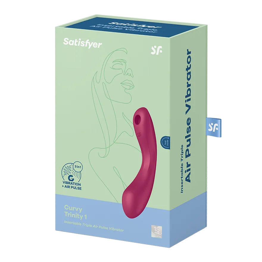 вакуумный массажер satisfyer curvy trinity 1 red 036496sa в Москве
