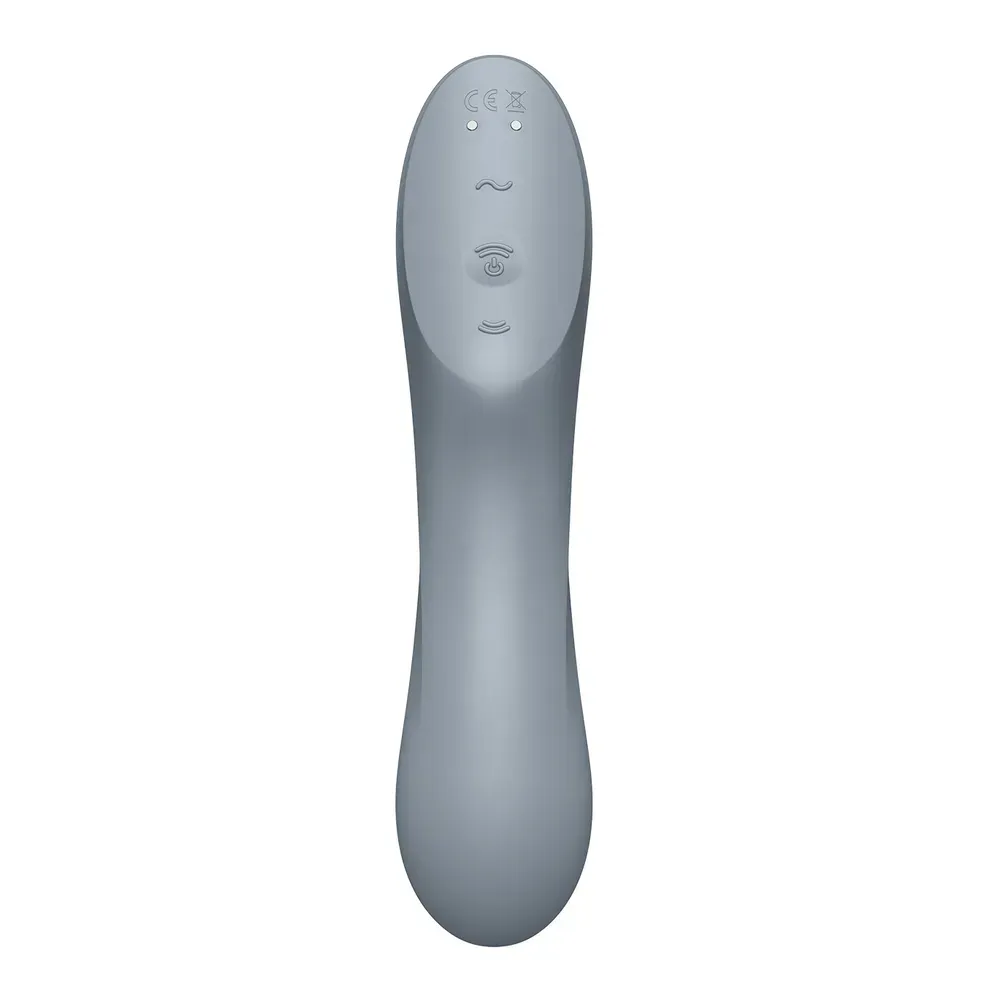 вакуум-волновой бесконтактный стимулятор клитора satisfyer curvy trinity 3, серый в Москве