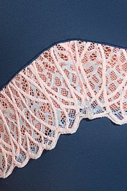 Эротическое корсет lapin rose selina синий в Москве