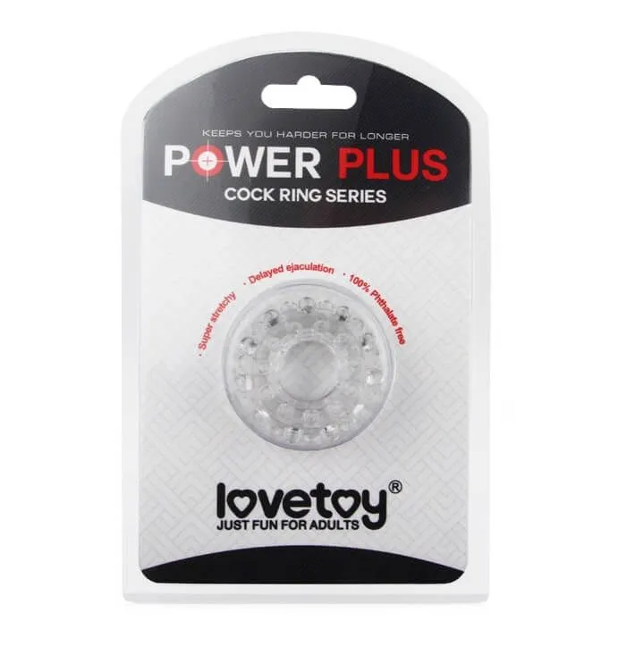 эрекционное кольцо lovetoy power plus 1433, прозрачное в Москве