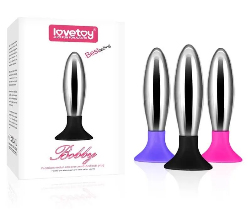анальная пробка lovetoy bobby, розовая в Москве