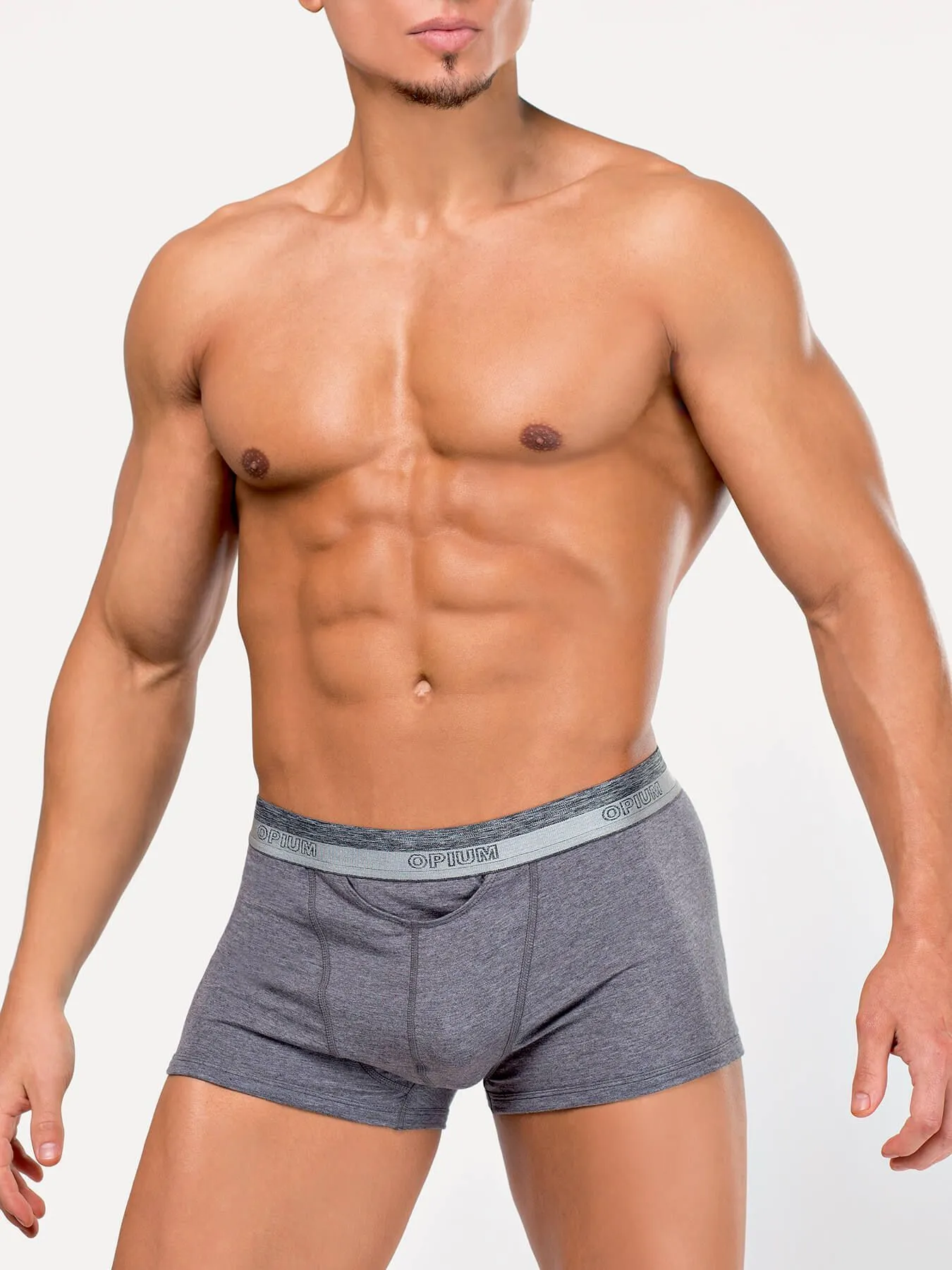 Эротическое трусы мужские боксеры opium r107 серые в Москве