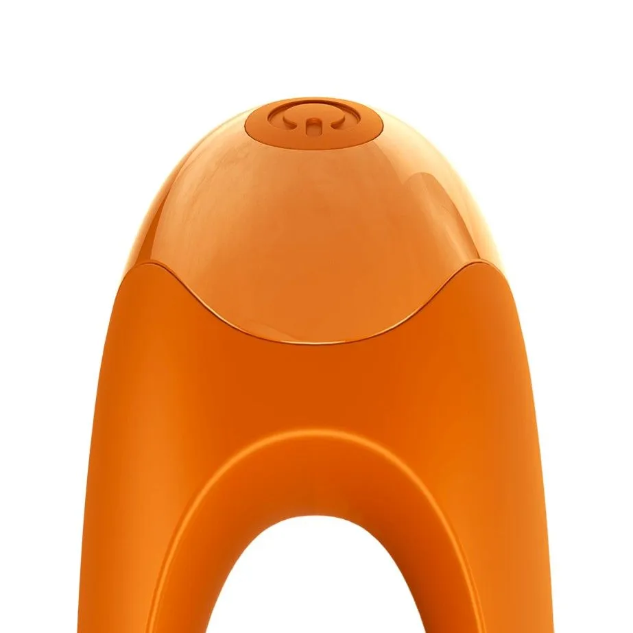 мини-вибратор на палец satisfyer candy cane, оранжевый в Москве