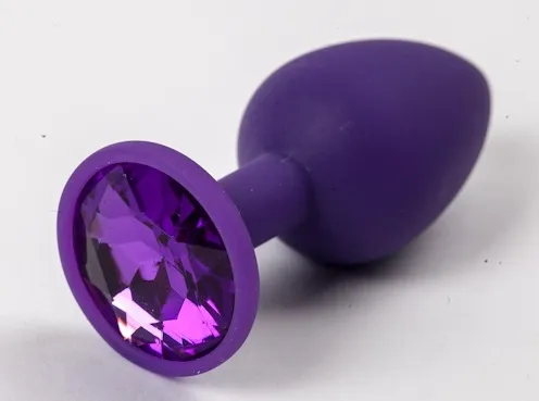 пробка силиконовая фиолетовая с фиолетовым стразом 7,1 х 2,8 см 47116-mm в Москве