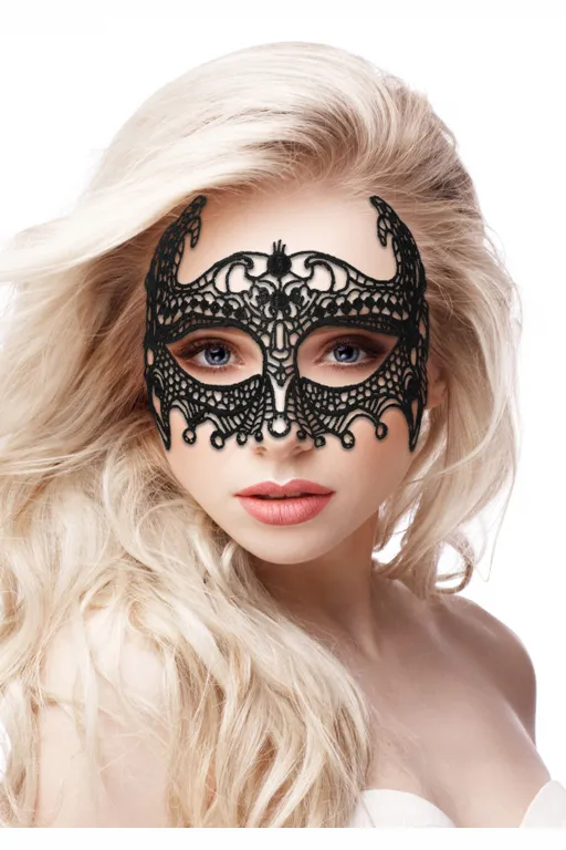 кружевная маска ручной работы на глаза empress black lace mask в Москве