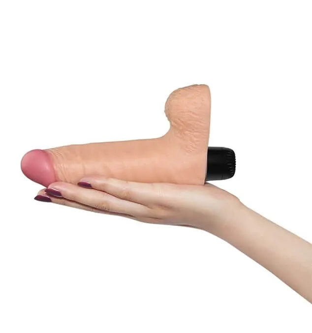 вибратор с мошонкой lovetoy real feel realistic, телесный в Москве