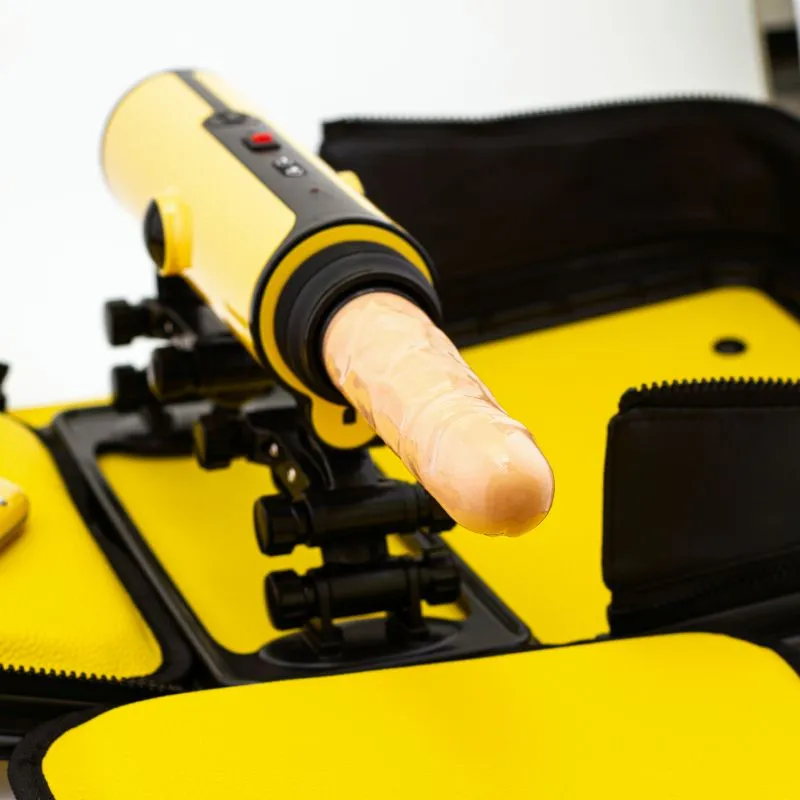 секс-машина в сумке pinkrabbit 310-x5, желтая в Москве