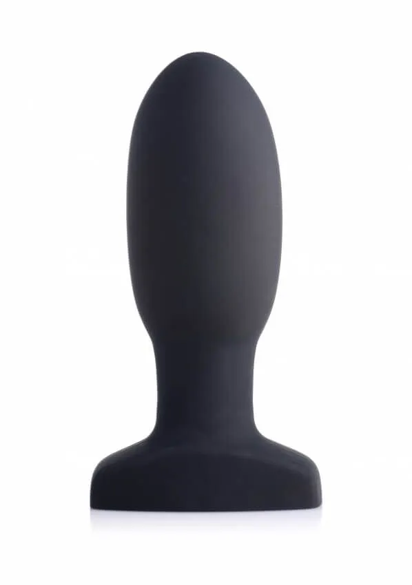 анальная пробка inflatable vibrating missile silicone anal plug, с вибрацией, меняющая диамтер, чёрная в Москве