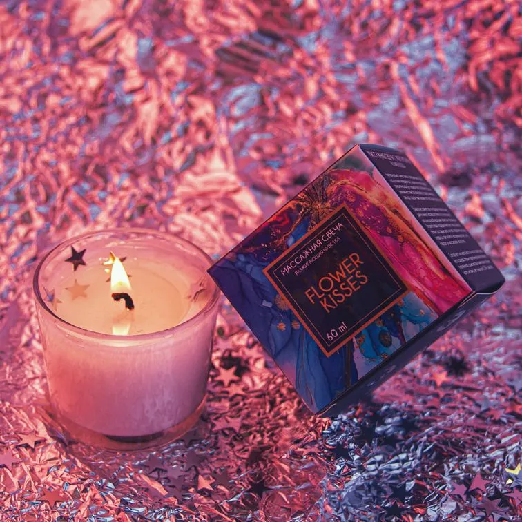 свеча массажная pinkrabbit, аромат flower kisses, 60 мл в Москве