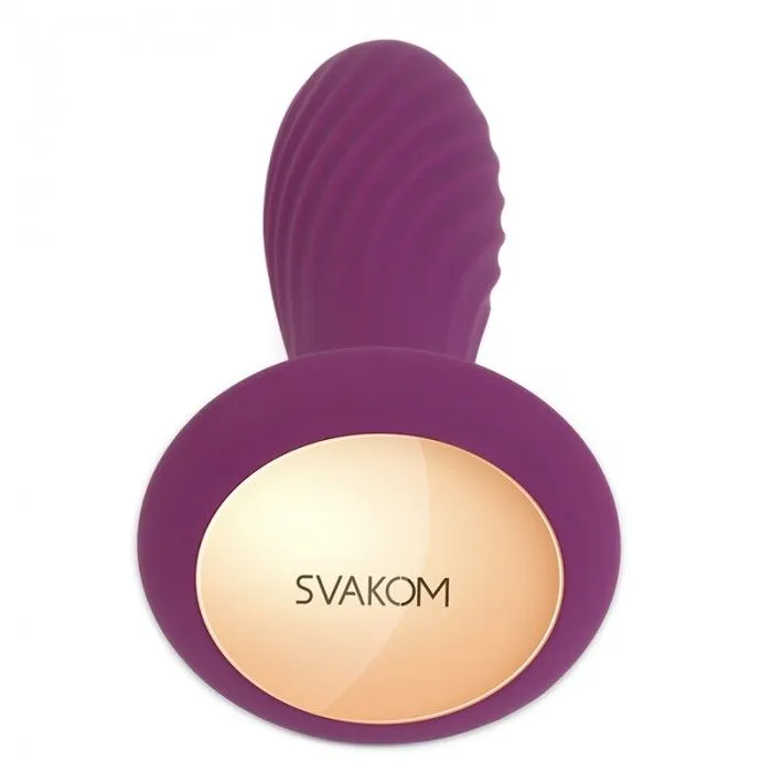 анальная пробка ребристая svakom bella, фиолетовая в Москве