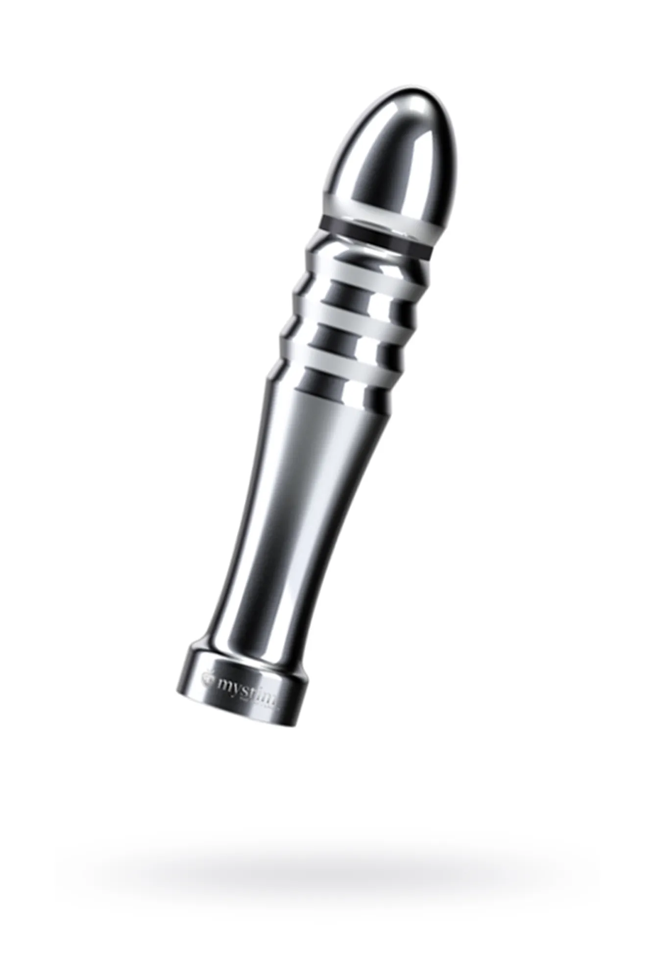 фаллоимитатор mystim funky fella, электростимуляция, хирургическая сталь, серебряный, 13 см в Москве