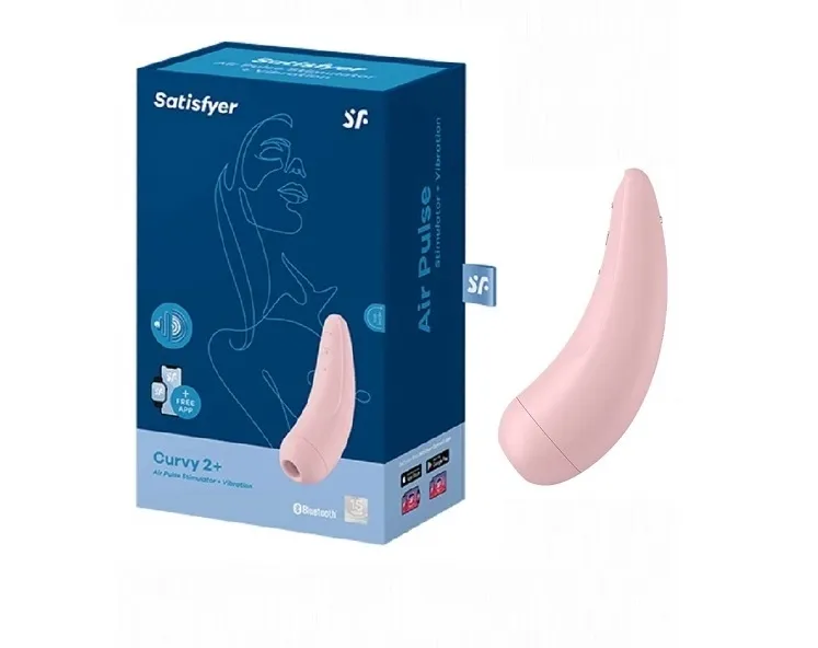 вакуумный массажер с вибрацией satisfyer curvy 2 plus pink 001852sa в Москве