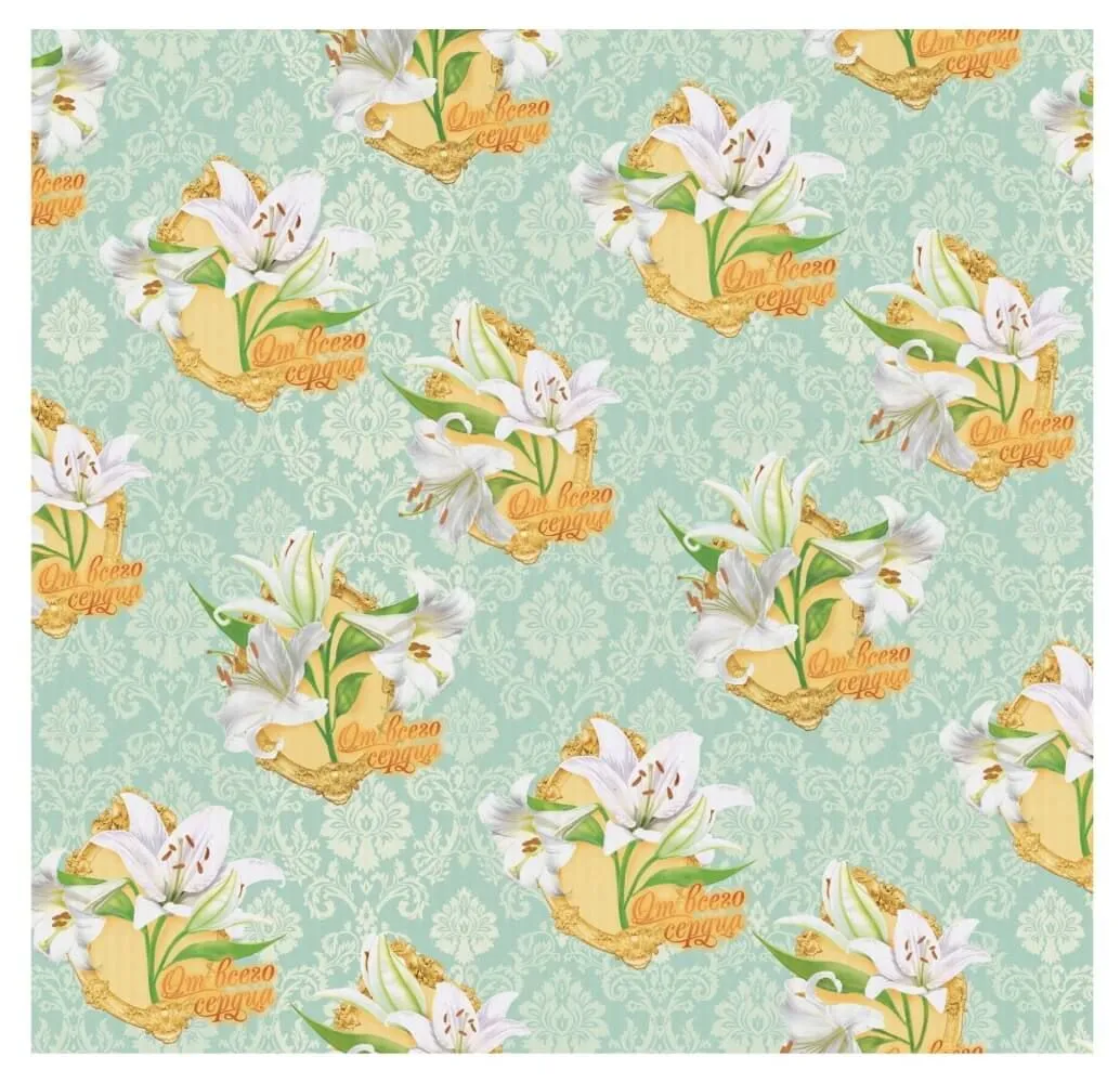 набор для упаковки подарка сима ленд нежная лилия, с аромабумагой в Москве