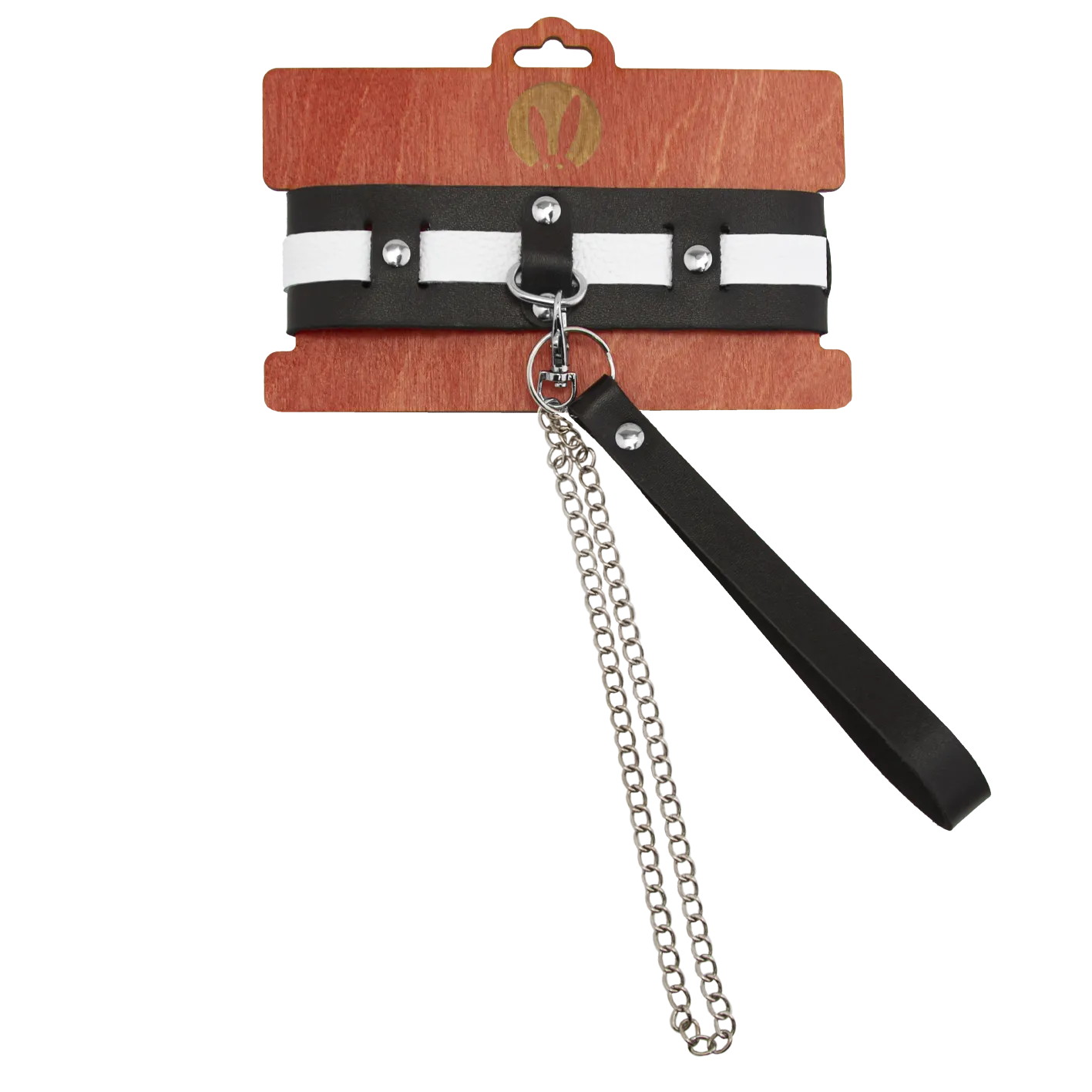 Ошейник PinkRabbit с белым ремешком