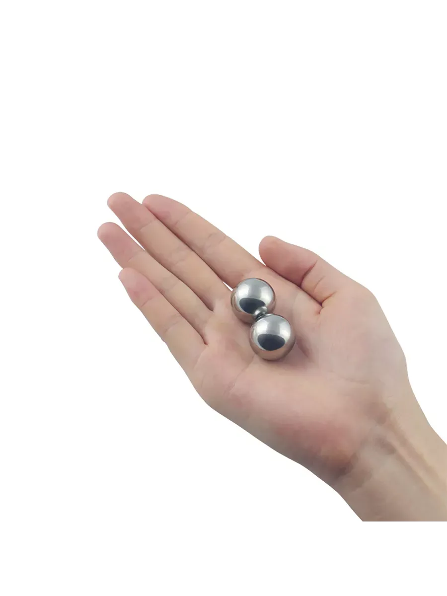 вагинальные шарики lovetoy passion dual balls, серебристый в Москве