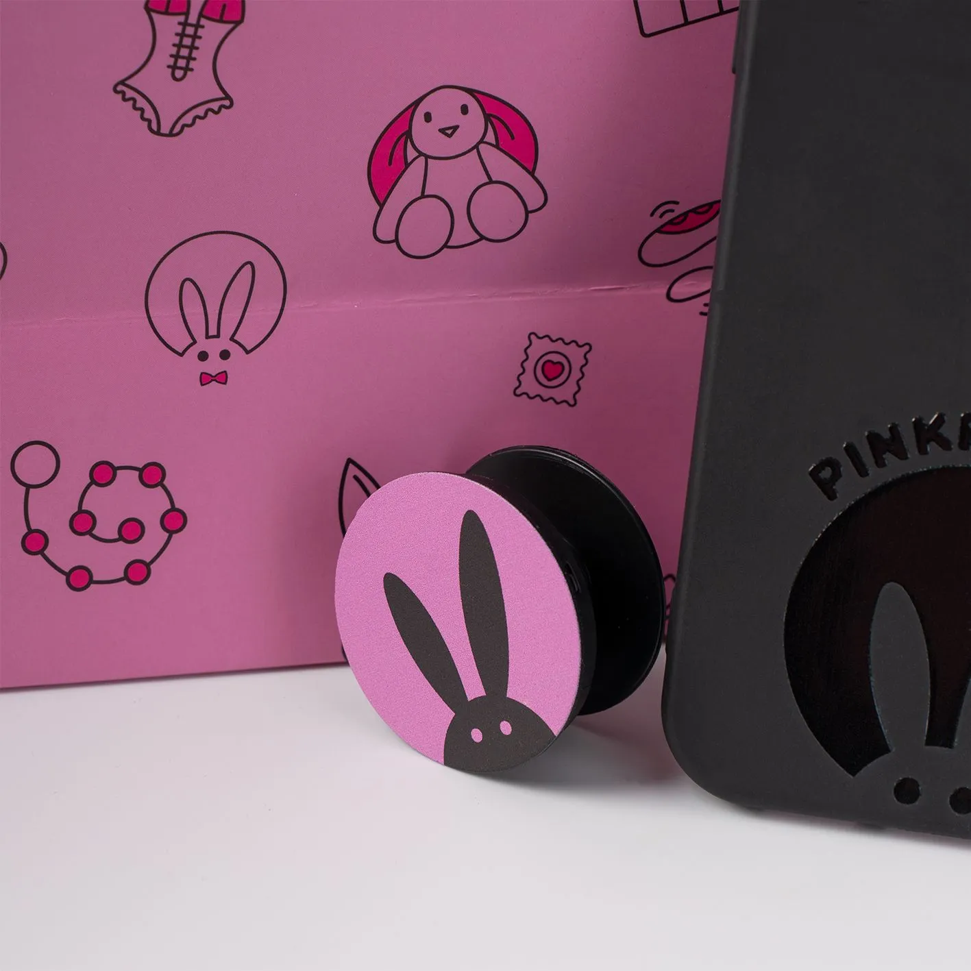 попсокет pinkrabbit с логотипом рк в Москве