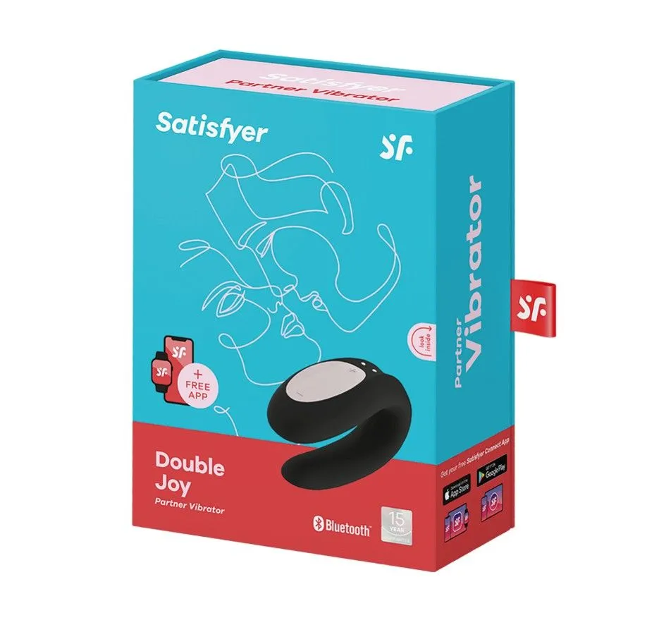 универсальный массажер для пар satisfyer double joy, черный в Москве