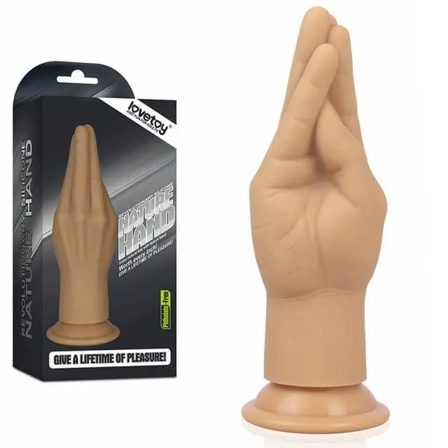 рука для фистинга lovetoy lovetoy silicone nature hand, телесная в Москве