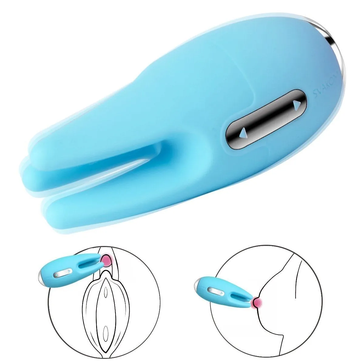 универсальный массажер svakom cookie, голубой в Москве