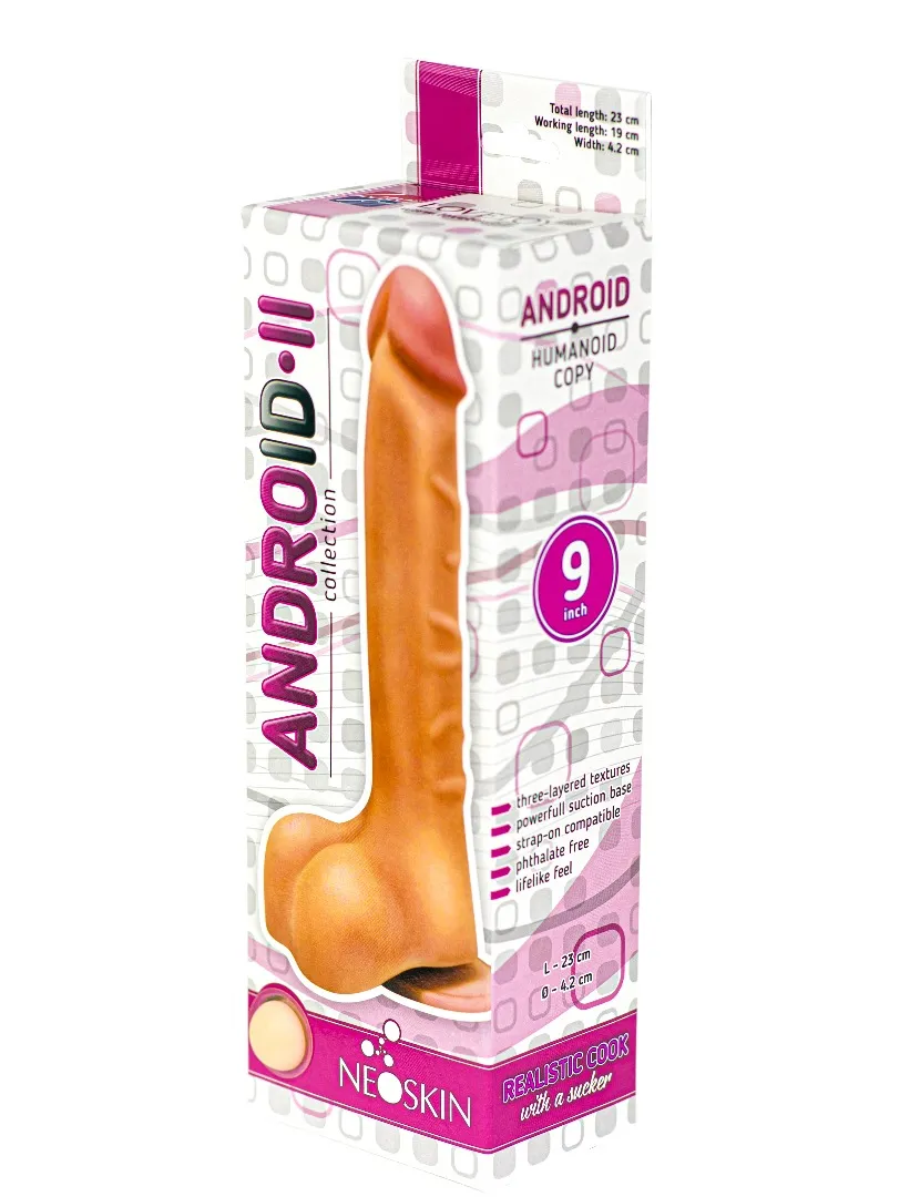фаллоимитатор на присоске android collection-ii 9" 552403ru в Москве