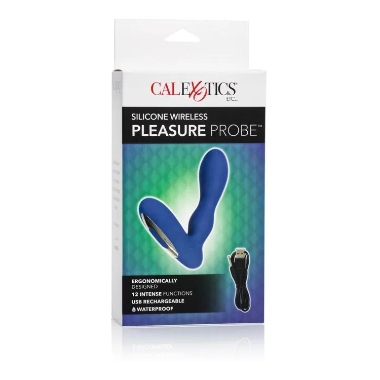 стимулятор простаты california exotic novelties wireless pleasure probe, синий в Москве