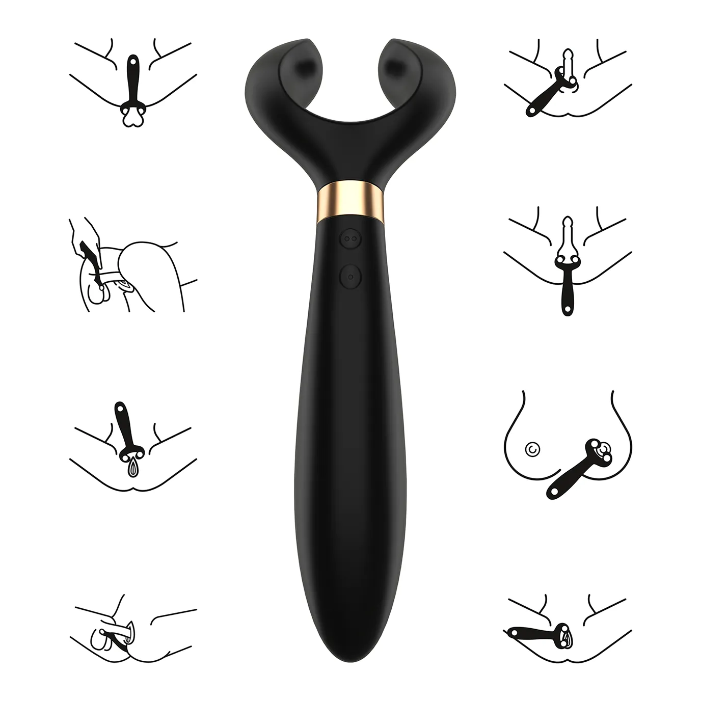 вибромассажер для пары satisfyer partner multifun 3 black 001098sa в Москве