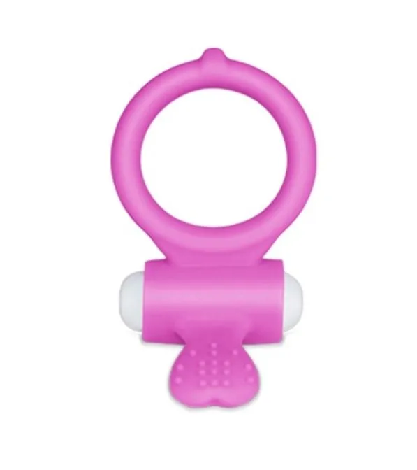 Эрекционное виброкольцо Lovetoy Power Heart, розовое