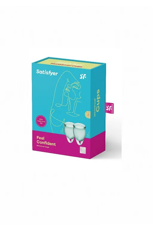 Набор менструальных чаш Satisfyer Feel confident Menstrual Cup (dark green)