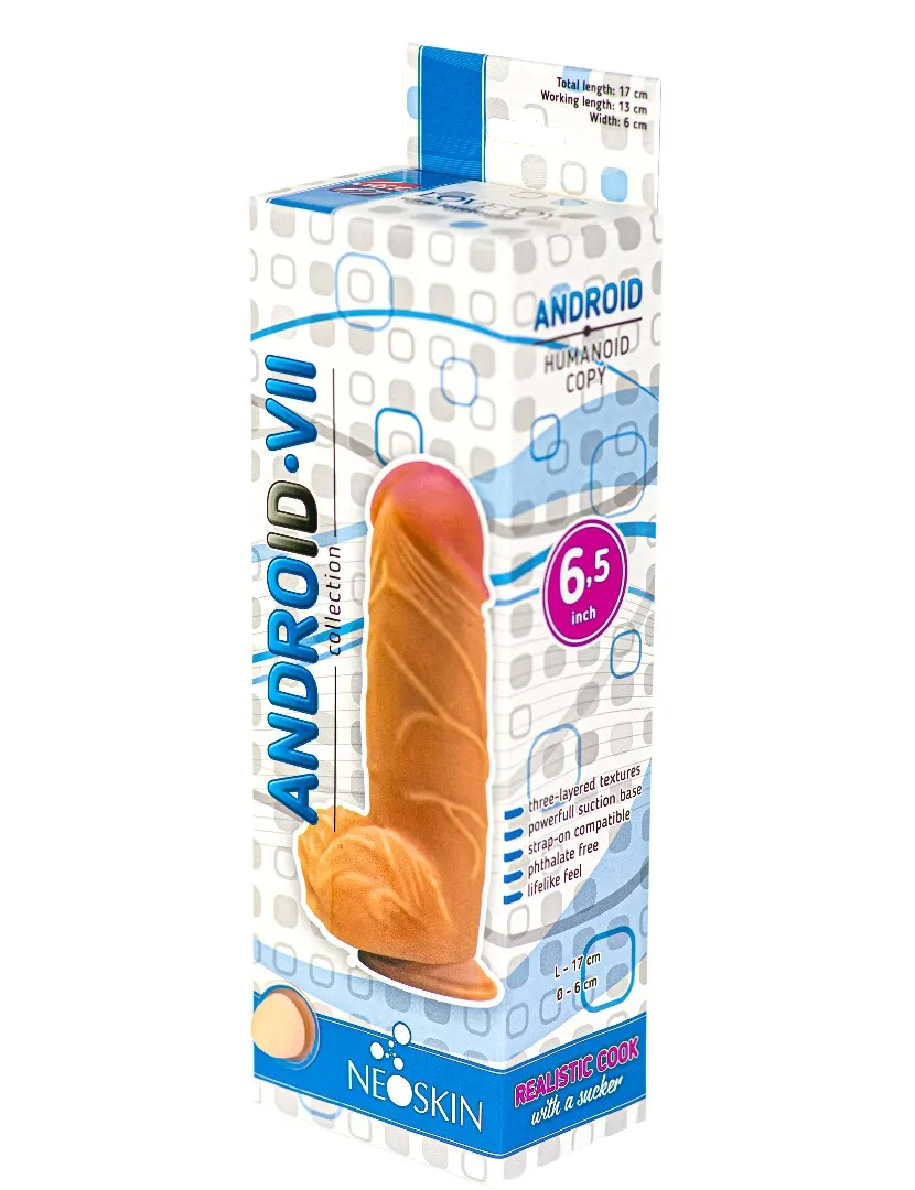 фаллоимитатор на присоске android collection-vii 6.5" 554403ru в Москве