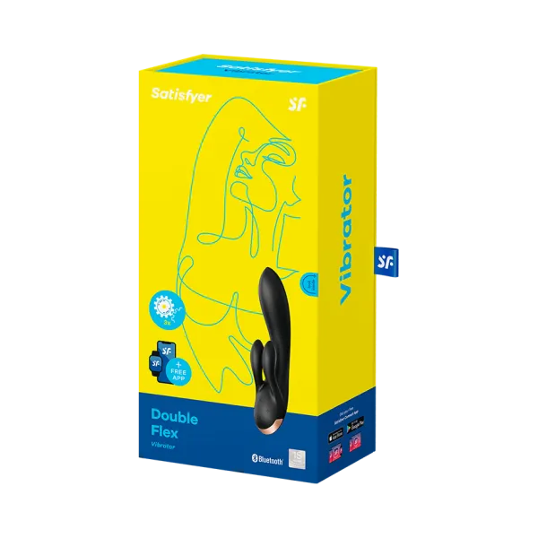 вибратор satisfyer double flex connect app black 002583sa в Москве