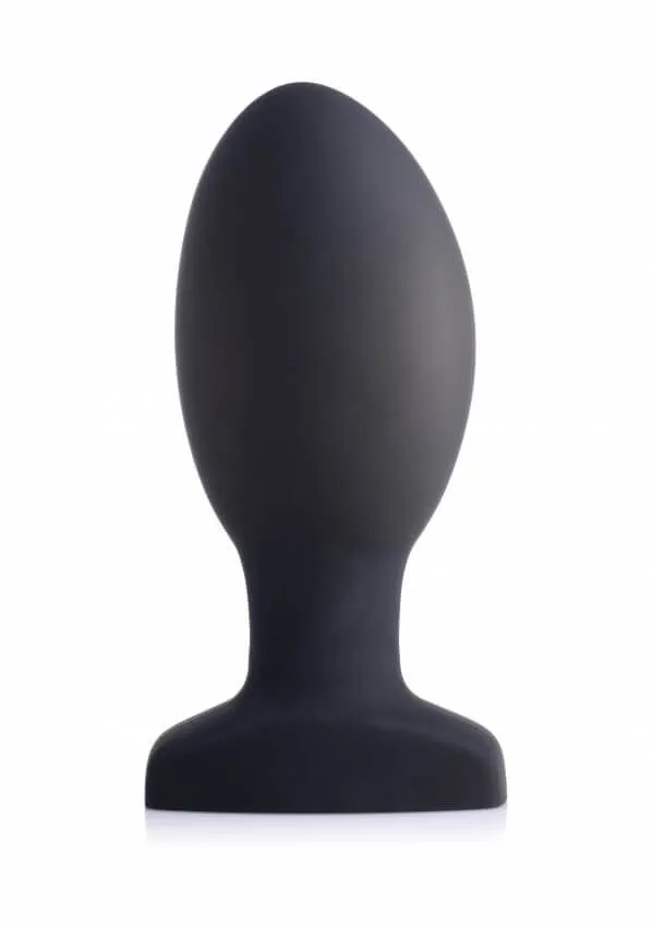 анальная пробка inflatable vibrating missile silicone anal plug, с вибрацией, меняющая диамтер, чёрная в Москве