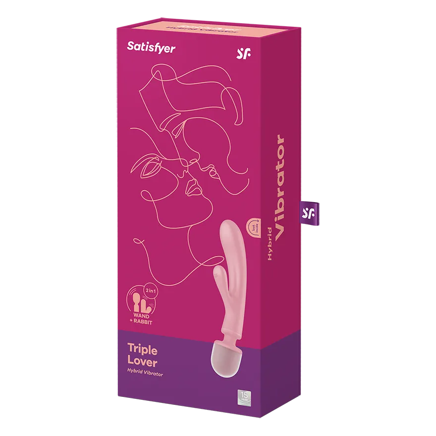 вибратор 2 в 1 satisfyer triple lover pink 018218sa в Москве