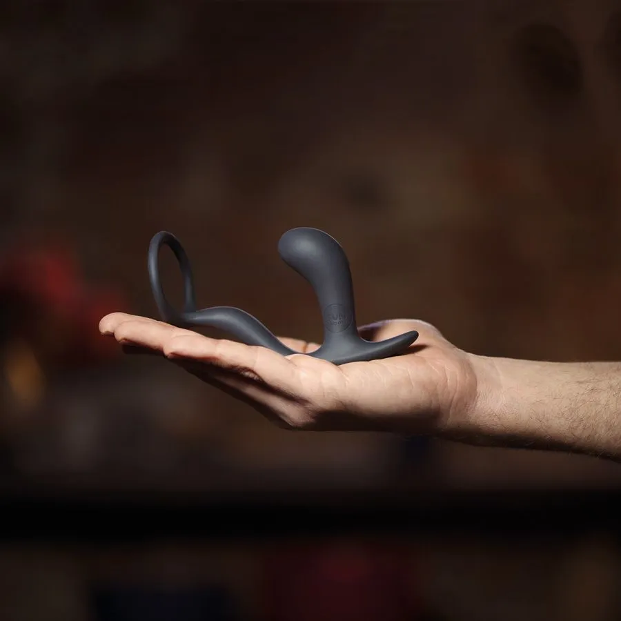 кольцо эрекционное с пробкой fun factory bootie ring, чёрное в Москве