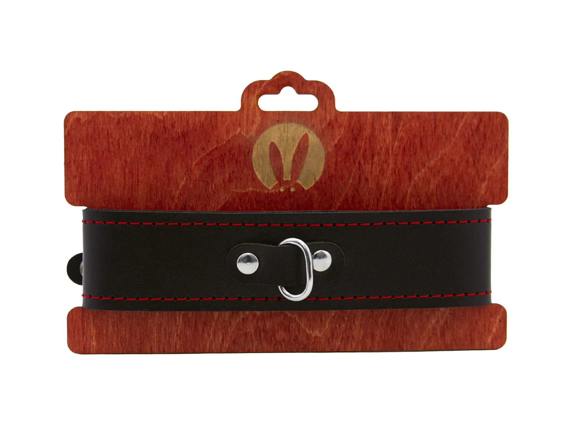 ошейник pinkrabbit двухслойный, с красной строчкой в Москве