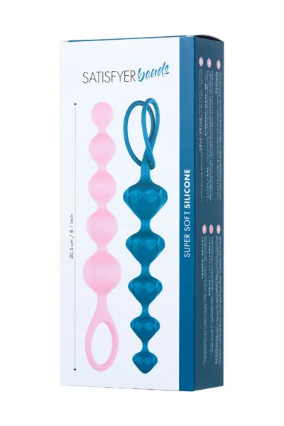 набор из 2 цепочек satisfyer beads colored 000862sa в Москве