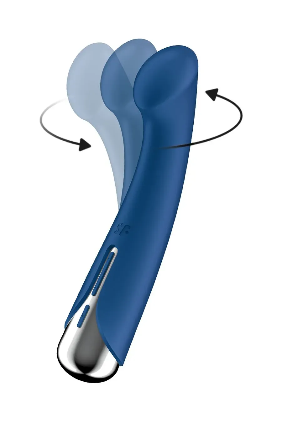 вибратор для точки g с ротацией satisfyer spinning g-spot 1, силикон, синий, 16,8 см в Москве