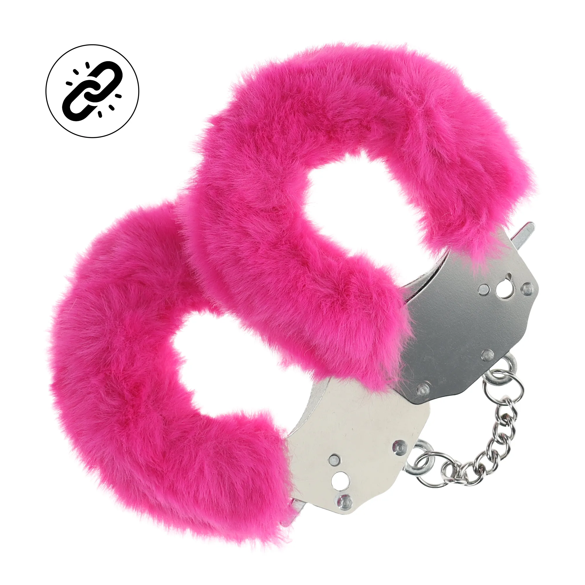 наручники для эротических игр heavy-duty fluffy handcuffs - pink в Москве