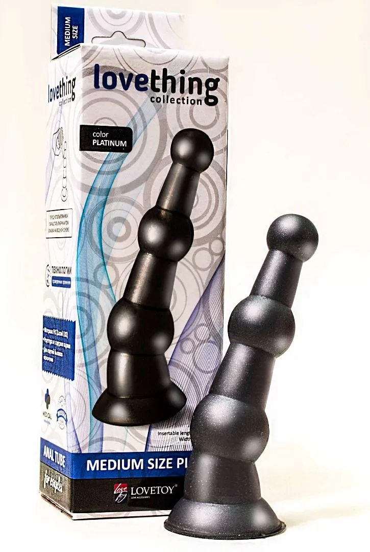 Анальная пробка Medium Plug Platinum LOVETOY-23