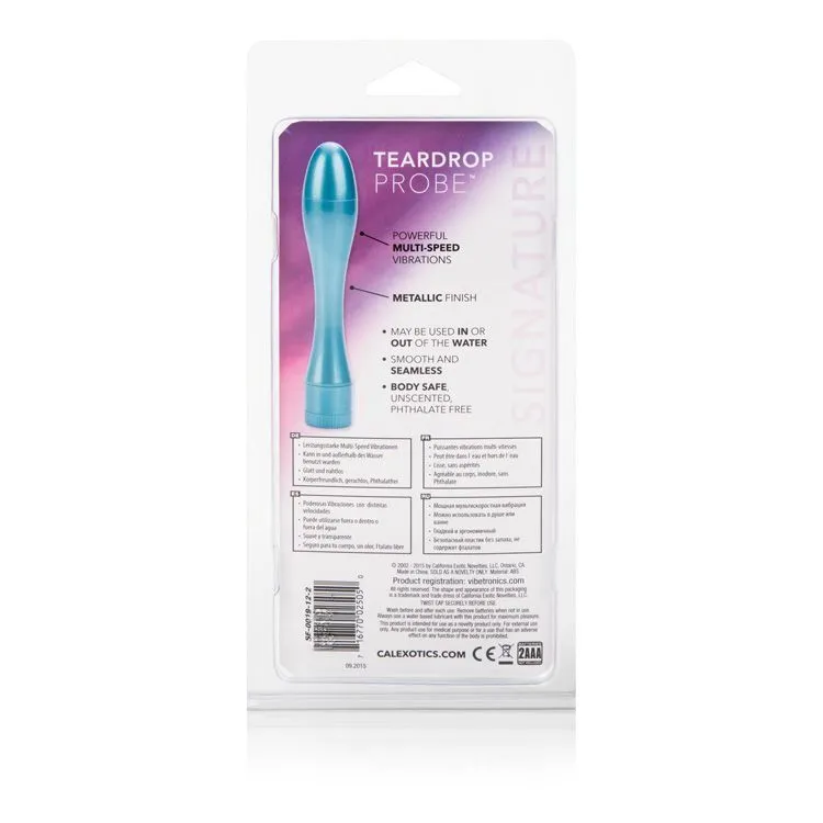 вибратор california exotic novelties teardrop probe, голубой в Москве