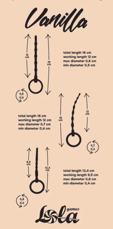 набор уретральных массажеров vanilla twist 1175-01lola в Москве